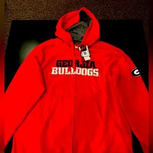 brand new Georgia BullDogs zip up hoodie